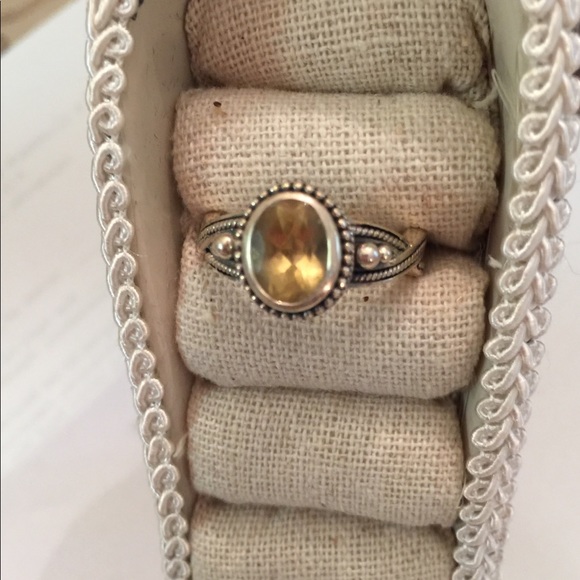 QVC Jewelry - Sterling Silver and Citrine Ring